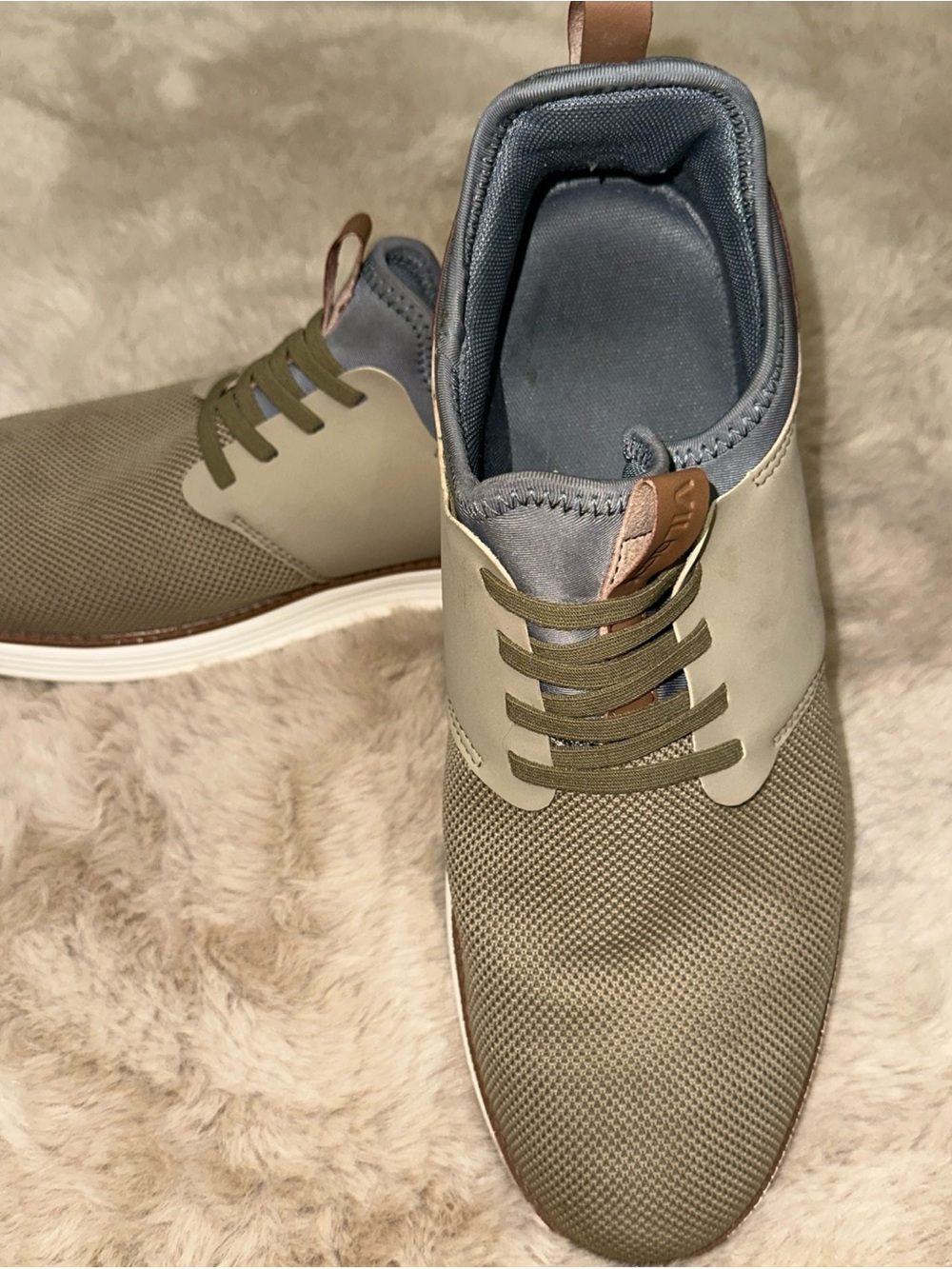 Men's Olive Green Slip-On Casual Loafers